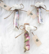 Fiole mariage en verre personnalisée — cadeau invité élégant | CréaBySana