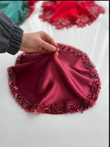 Mouchoir de mariée brodé mariage turc — tradition orientale | Créa By Sana
