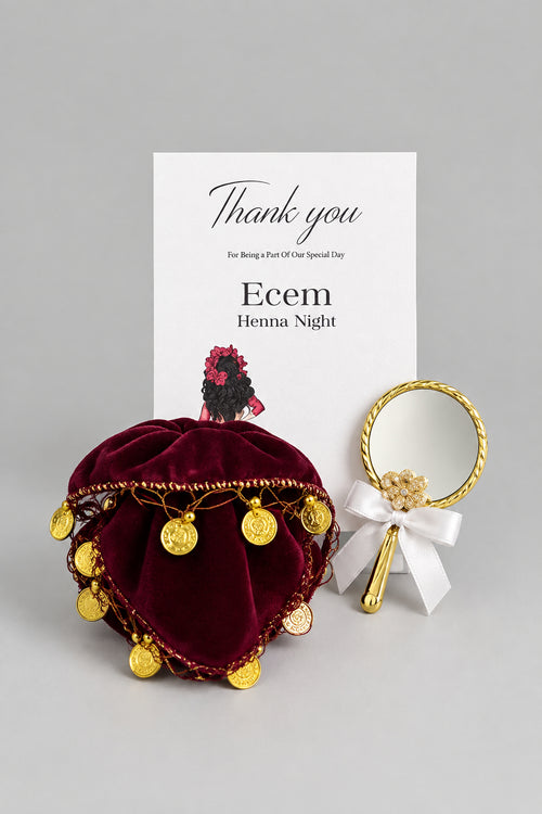 Mouchoir Halay avec miroir — accessoire danse mariage oriental | Créa By Sana