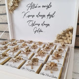 Cadeau invité mariage gourmand — boîte chocolats personnalisée | Créa By Sana