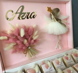 Chocolats mariage — boîte cadeau invité personnalisée prénoms | Créa By Sana
