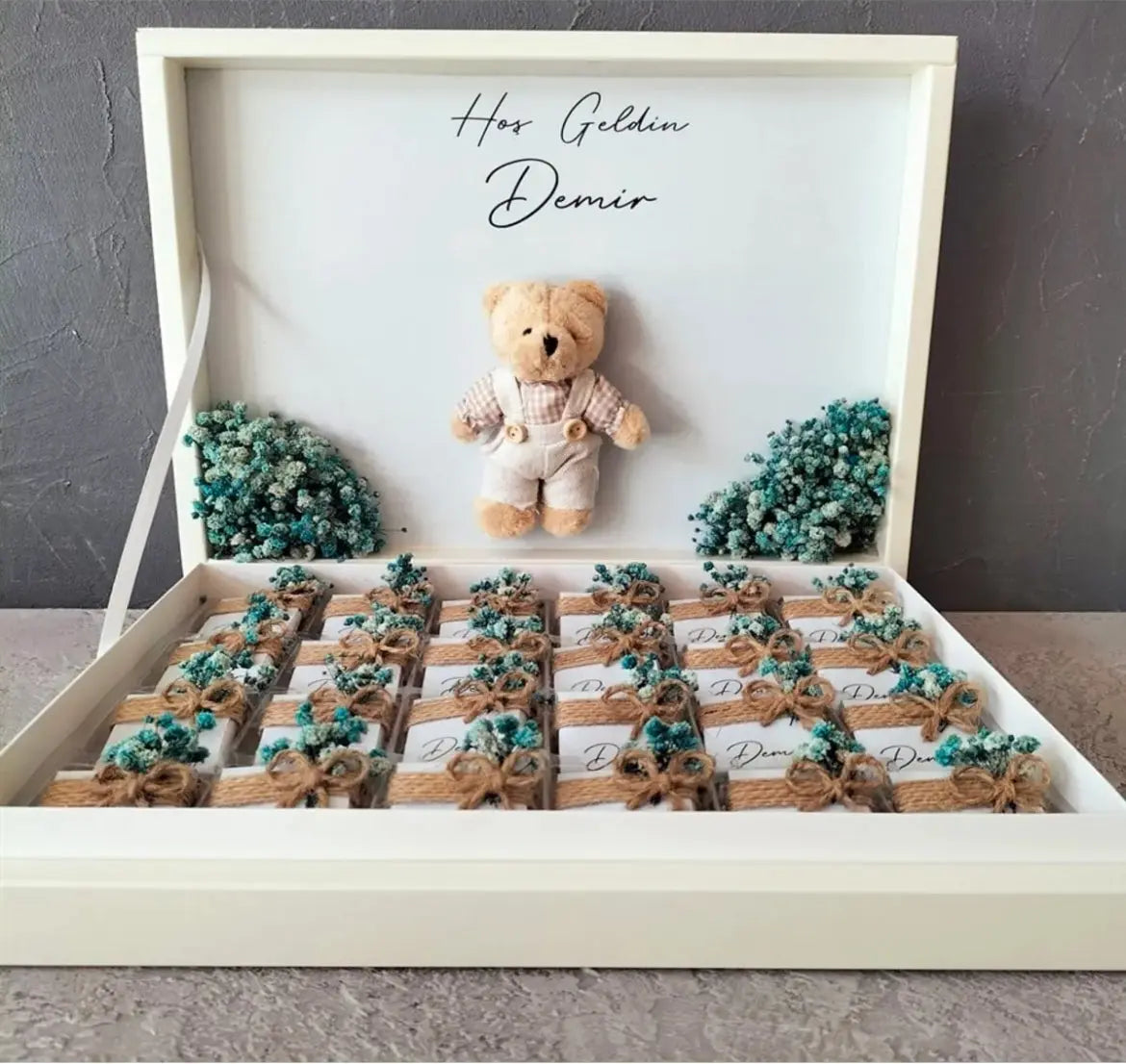 Boîte chocolats mariage personnalisée — souvenir invité élégant | Créa By Sana