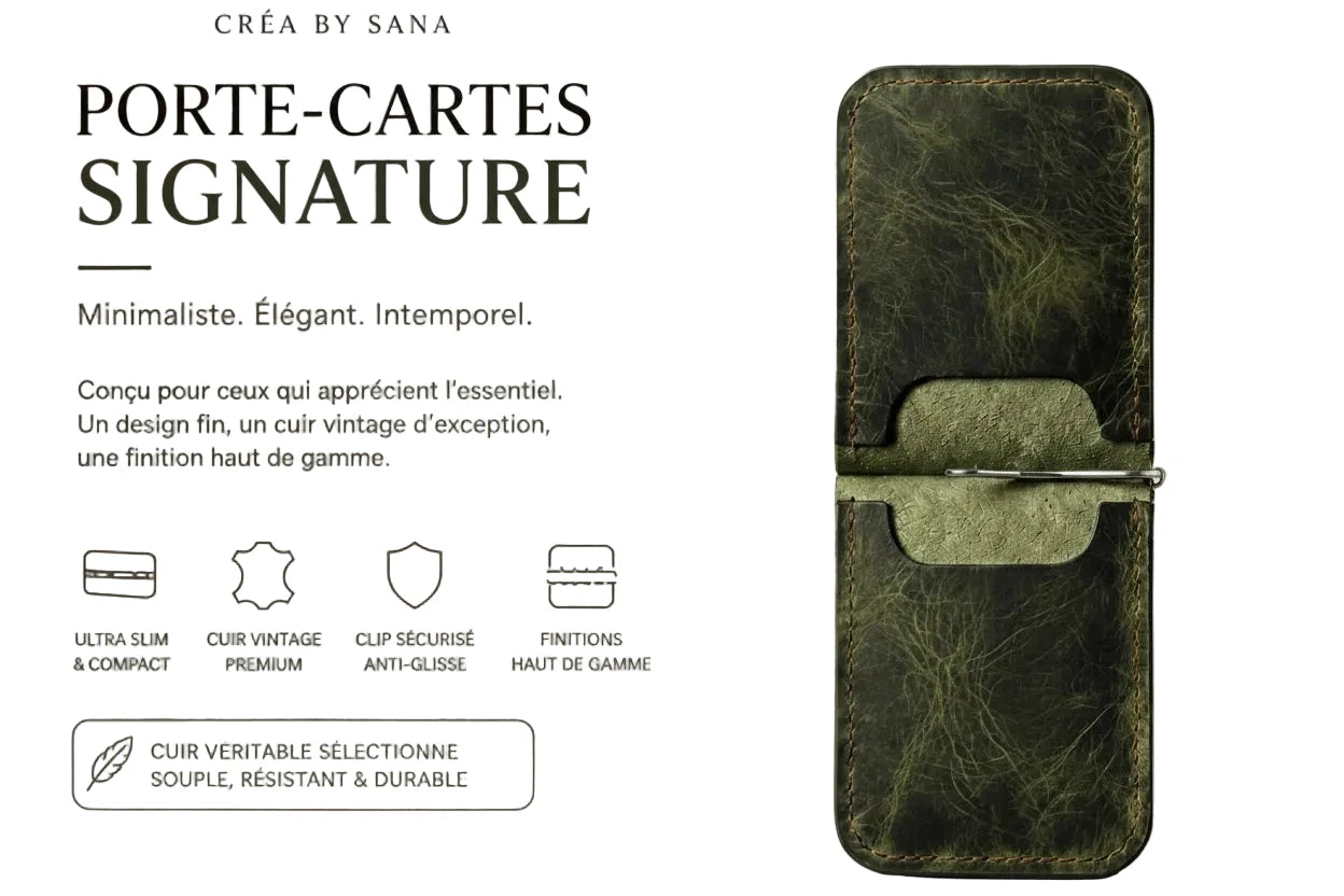 Le porte-cartes personnalisé en cuir