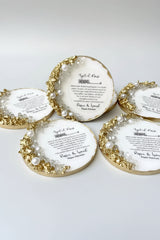 Magnet à perle mariage personnalisé — souvenir invité élégant | CréaBySana