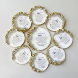 Magnet perle mariage personnalisé — cadeau invité raffiné | CréaBySana