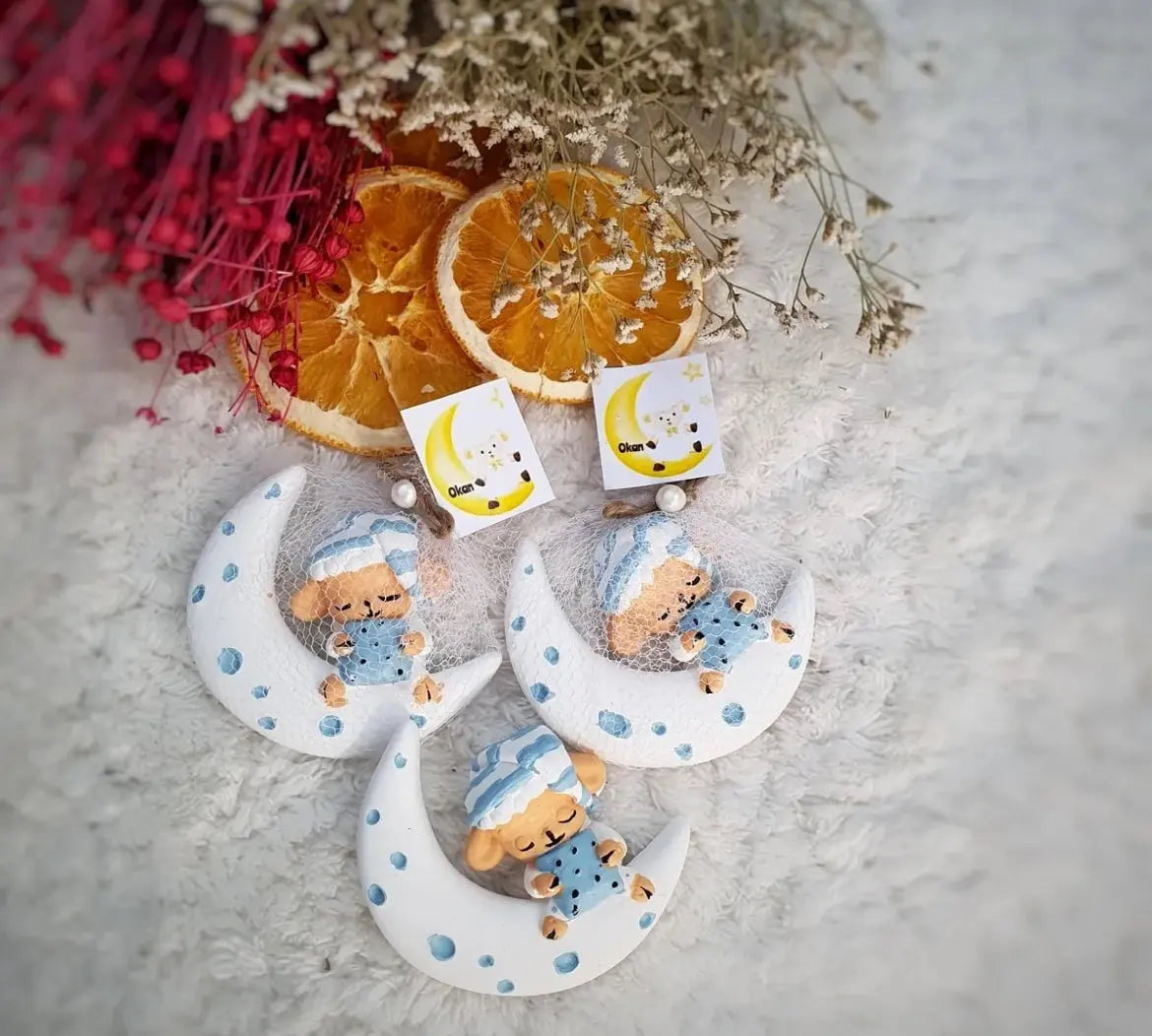 Magnet lune et mouton CréaBySana