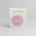 Magnet mariage artisanal personnalisé logo texte 6cm | Créa By Sana