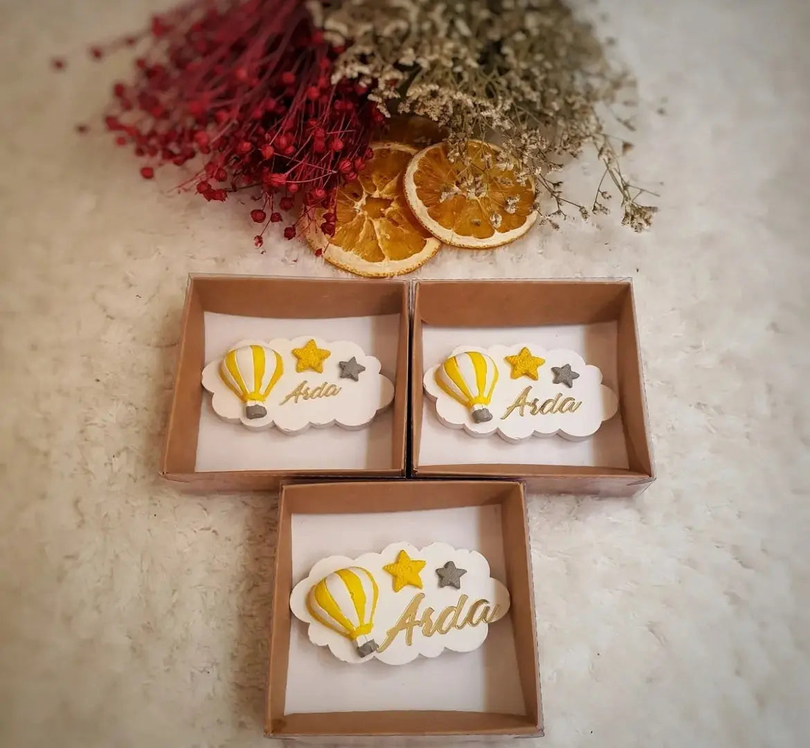Magnet nuage personnalisé — souvenir naissance baptême | CréaBySana