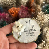 Magnet personnalisé logo texte — souvenir mariage | CréaBySana