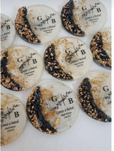 Magnet personnalisé mariage — gravure prénoms et date | CréaBySana