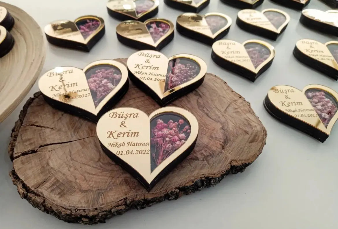Magnette personnalisable mariage – Cadeau invité original et souvenir unique CréaBySana