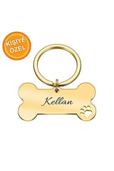 Médaille chien os personnalisée — acier inoxydable gravé | CréaBySana
