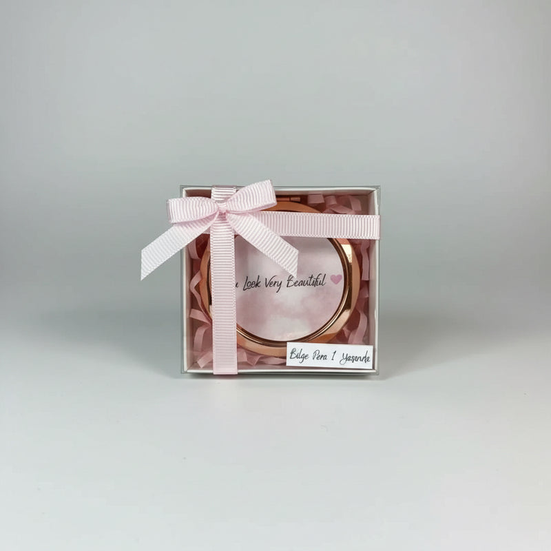 Miroir personnalisé mariage — cadeau invité élégant pratique | CréaBySana