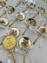 Miroir mariage personnalisé — cadeau invité raffiné doré | Créa By Sana