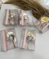 Miroir doré mariage personnalisé — souvenir invité luxe | Créa By Sana