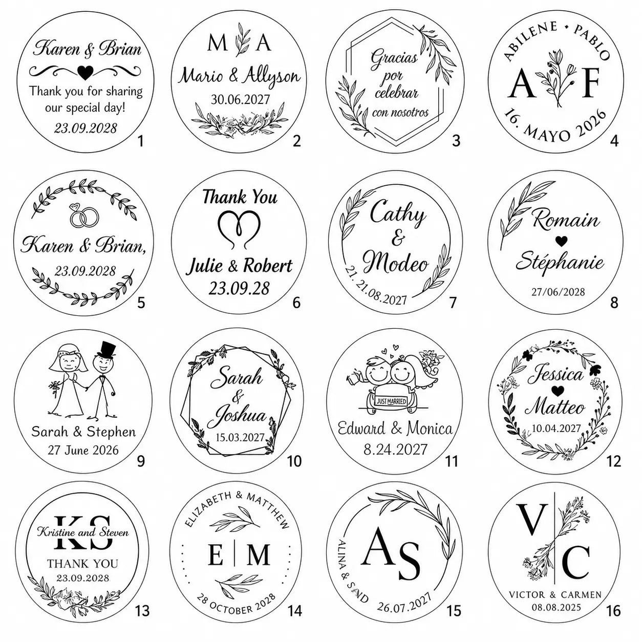 Miroir personnalisé mariage CréaBySana