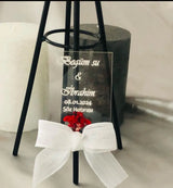 Plexiglass sur mesure mariage — panneau personnalisé élégant | CréaBySana
