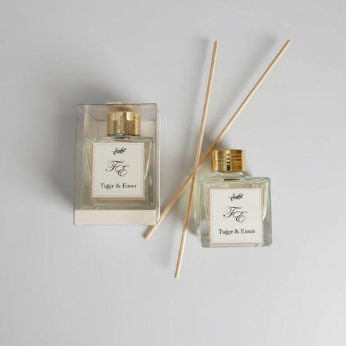 Parfum ambiance mariage bâtons rotin personnalisé — invité | CréaBySana