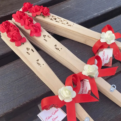 Personalized Paper Fans for Wedding – Elegant Handmade Guest Gift CréaBySana