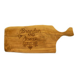 Planche bois d'olivier gravée — cadeau unique artisanal | Créa By Sana
