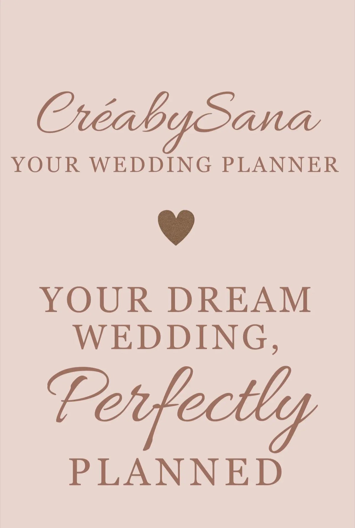 Planner Wedding – 45-Page Digital Guide to Plan Your Dream Wedding Step by Step CréaBySana