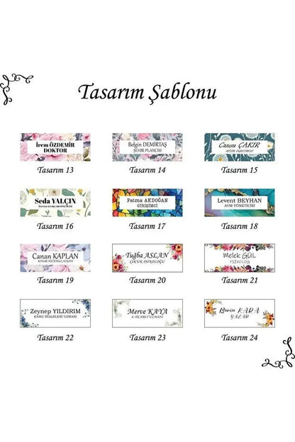 Plaque Acrylique Personnalisée – Plaque Nominative Bureau – Design Élégant et Transparent Gravé sur Mesure CréaBySana