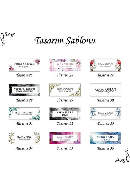 Plaque Acrylique Personnalisée – Plaque Nominative Bureau – Design Élégant et Transparent Gravé sur Mesure CréaBySana