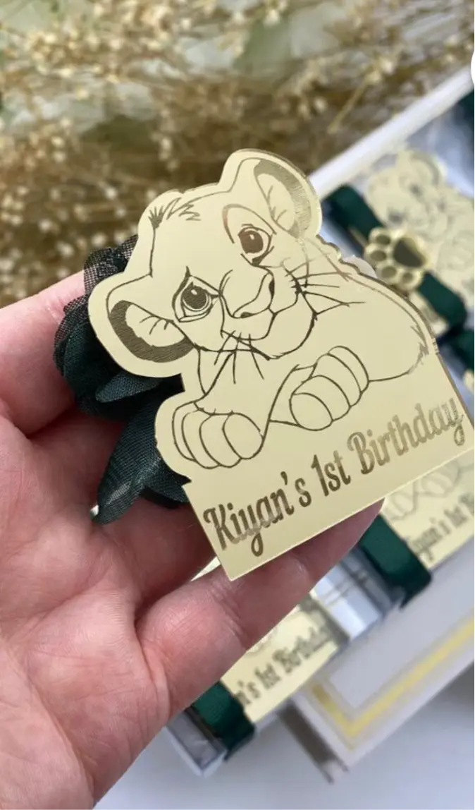 Plexi Simba ou autre caractere de dessin animé CréaBySana