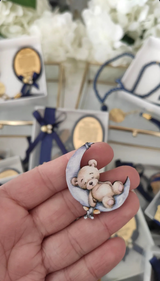 Magnet plexiglass texte personnalisé — cadeau invité élégant | CréaBySana