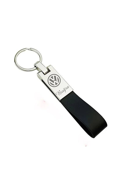 Porte-Clés Personnalisé avec Logo – Design Élégant Métal & Cuir, Gravure Professionnelle au Laser CréaBySana