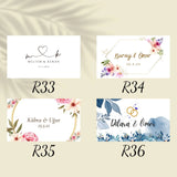 Rince-doigt mariage élégant personnalisé — lot cadeau invité | Créa By Sana