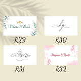Rince-doigt personnalisé mariage — souvenir invité discret | Créa By Sana