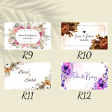 Rince-doigt mariage personnalisé — lingette cadeau invité | Créa By Sana