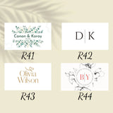 Rince-doigt personnalisé mariage — packaging cadeau invité | Créa By Sana