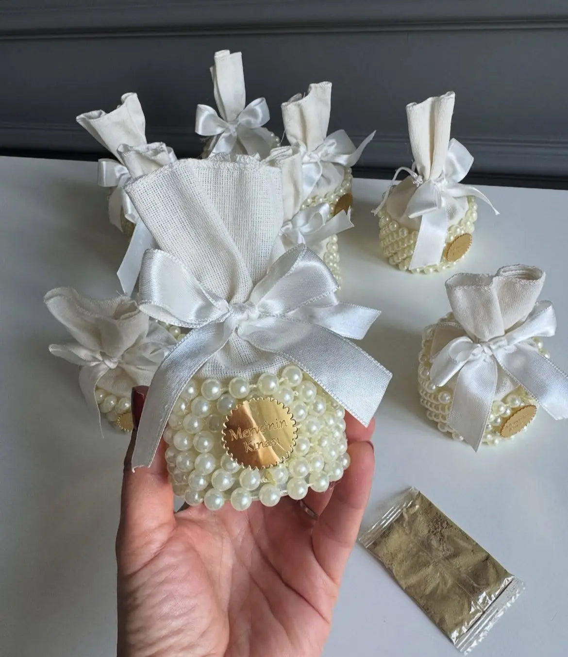 Sachet henné ou dragée à perle CréaBySana