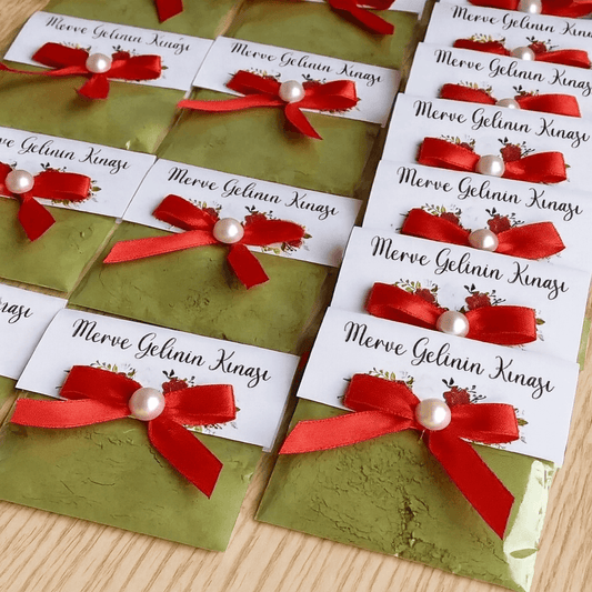 Sachet henné personnalisé – Cadeaux invités mariage, henné party et fêtes orientales CréaBySana