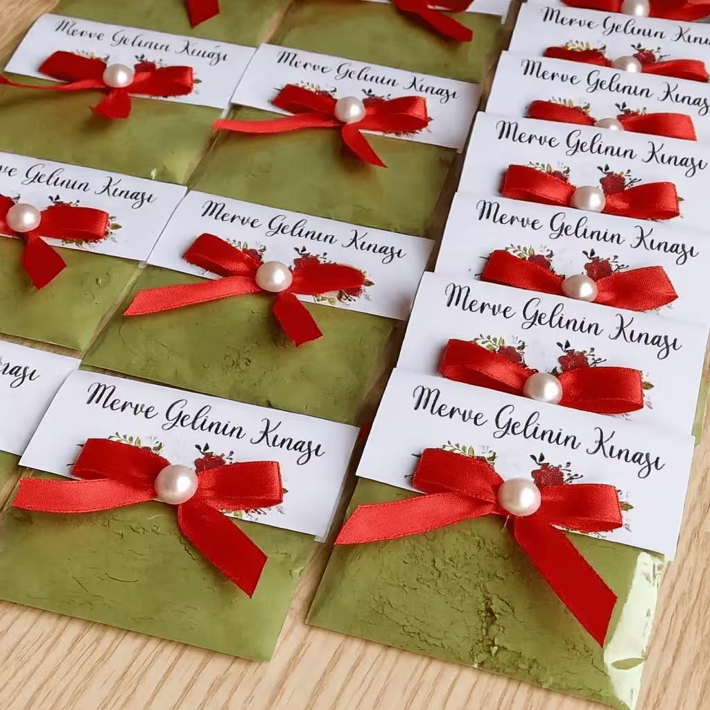 Sachet henné personnalisé – Cadeaux invités mariage, henné party et fêtes orientales CréaBySana