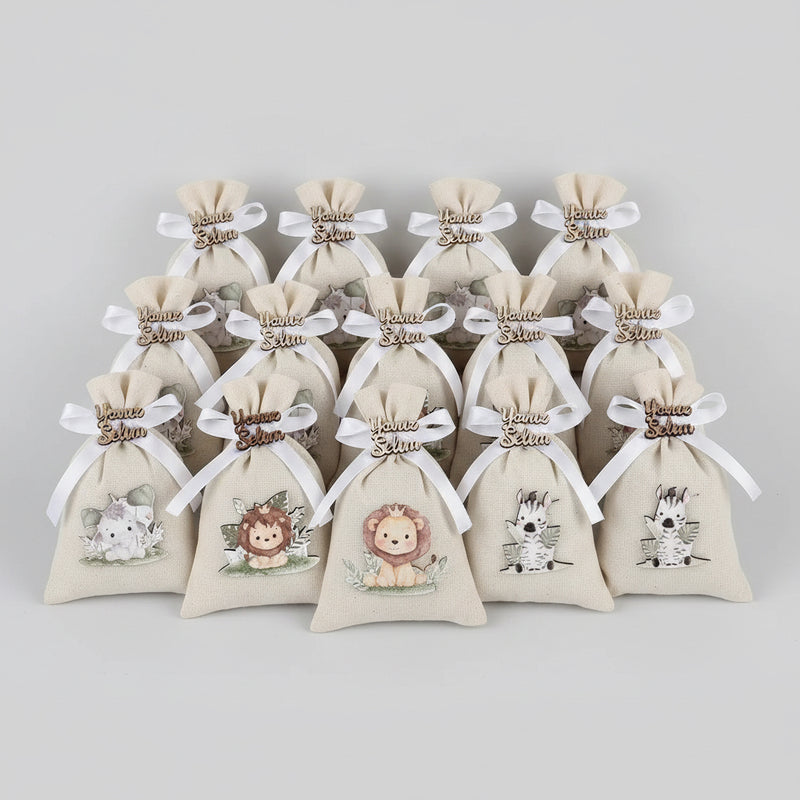 Sachet lavande illustration mariage baptême personnalisé | Créa By Sana