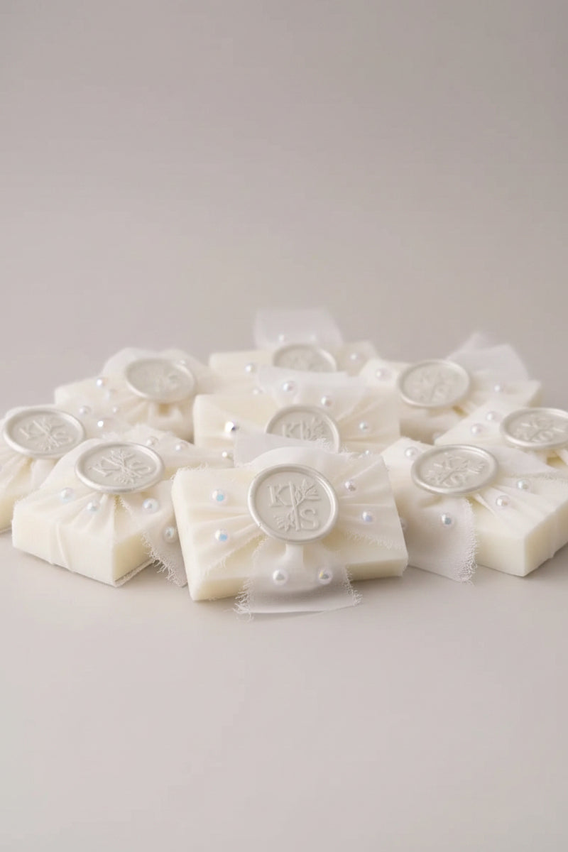 Savon personnalisé mariage — cadeau invité élégant naturel | CréaBySana