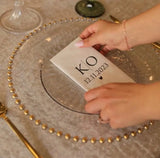 Serviette de table mariage personnalisée — décoration élégante | CréaBySana