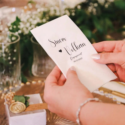 Serviette de table pour mariage - CréaBySana