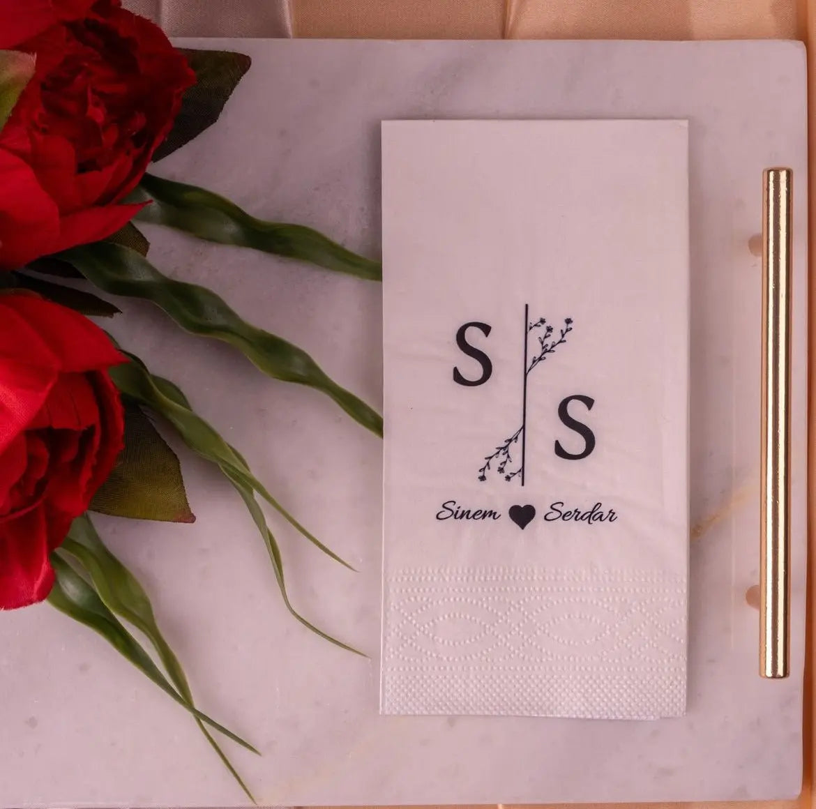 Serviette de table pour mariage - CréaBySana