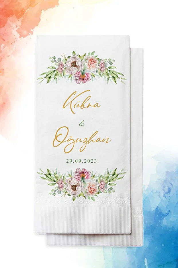 Serviettes de table papier personnalisées CréaBySana