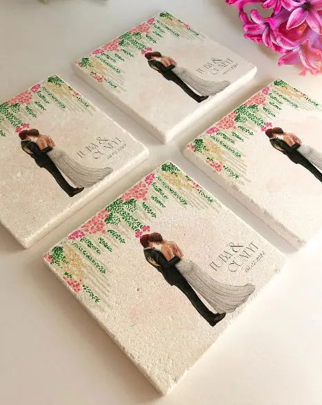 Sous-verre en pierre (min 20 pièces) - CréaBySana