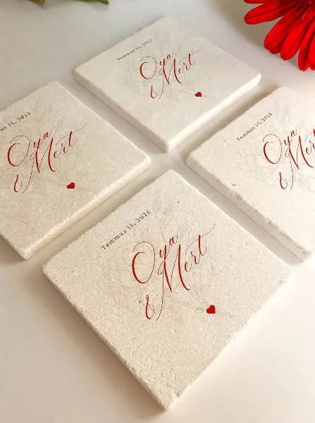 Sous-verre en pierre (min 20 pièces) - CréaBySana