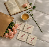 Dessous verre pierre gravé — cadeau invité mariage original | Créa By Sana