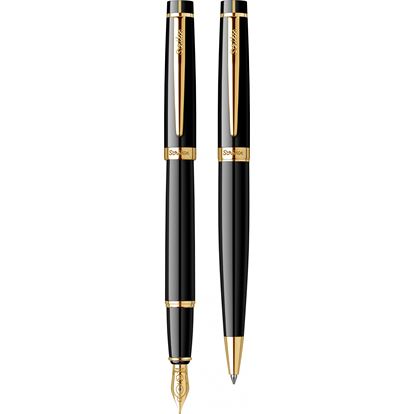 Stylo Personnalisé Haut de Gamme Scrikss – Plaqué Or 23 Carats – Stylo Plume & Stylo Bille de Luxe Gravés – Coffret Cadeau Professionnel CréaBySana