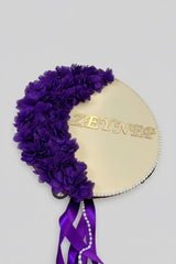 Tambourin dentelle mariage personnalisé — accessoire festif | Créa By Sana
