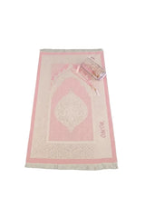 Tapis de prière pliable personnalisé brodé au prénom — motifs orientaux | CréaBySana