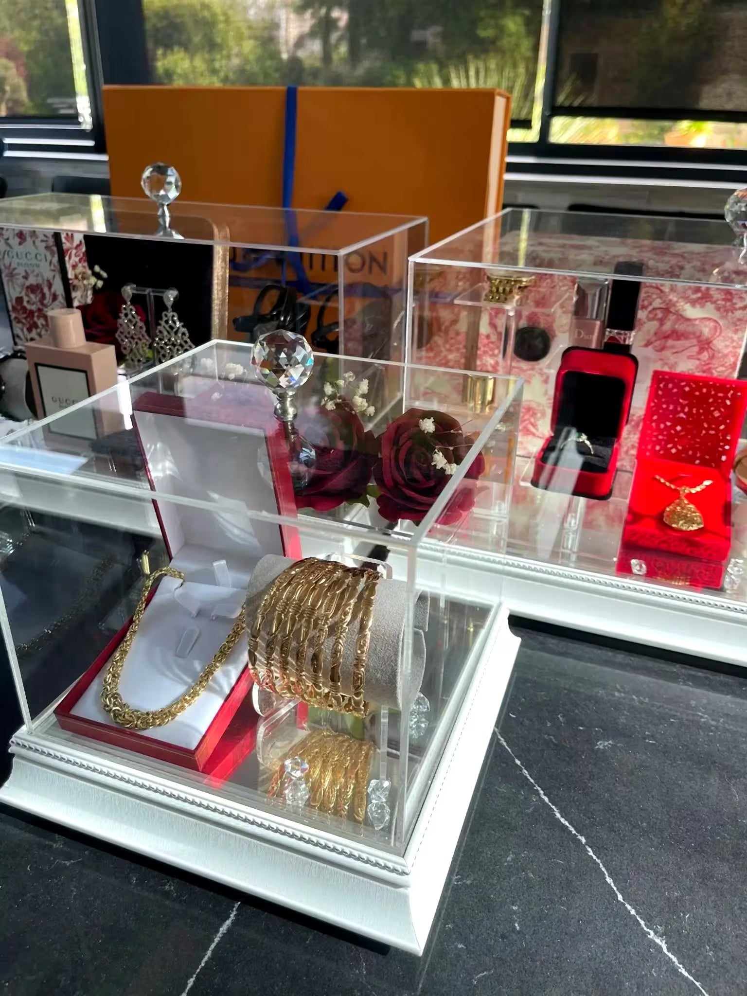 Trousseau de mariage personnalisé en plexiglass | CréaBySana CréaBySana